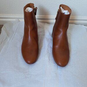 Sezane Low Lea Boots Smooth Heritage Camel, size EU 38